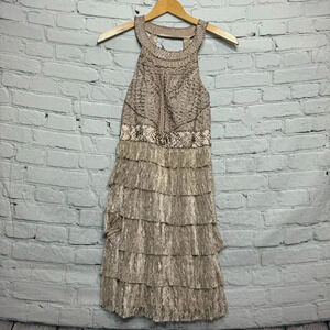 Sue Wong Nocturne Elegant Formal Midi Beaded Gown Size 10